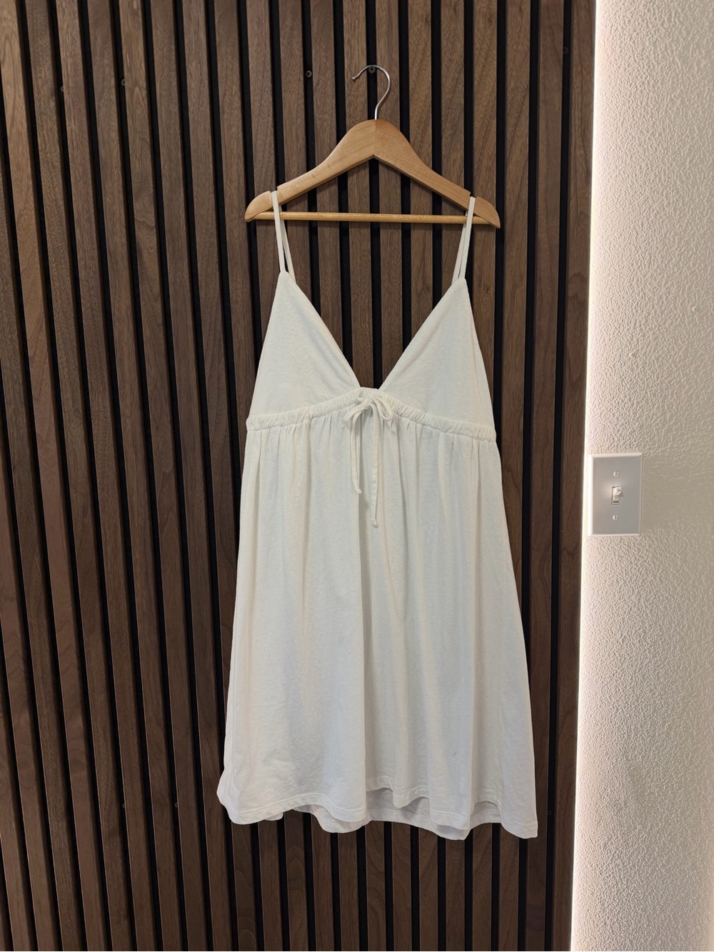 Tie Front Spaghetti-Strap Flowy Mini Dress